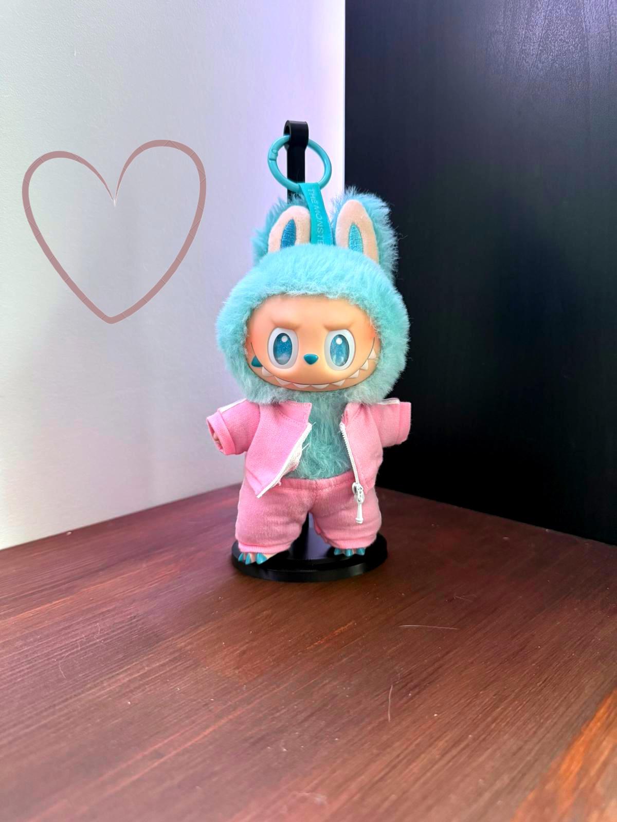 NEW Labubu Cute Outfit - Cozy Pink Tracksuit for Your Adorable Labubu!