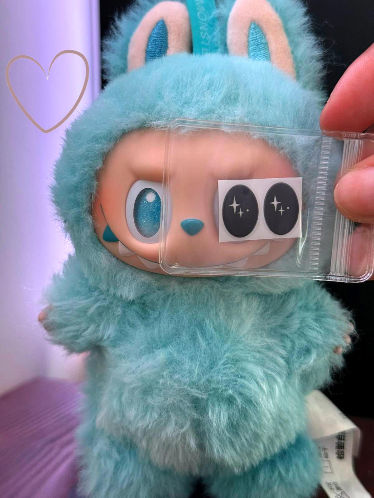 Labubu Eye Stickers (2 Pairs) – “Eyes Labubu Look" (Card & Doll Not Included)