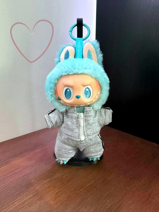 Labubu Outfit – Grey Tracksuit (Doll Not Included) NEW